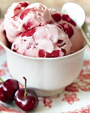 Простое черешневое мороженое