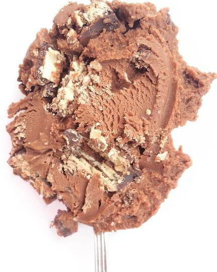 Рецепт шоколадного мороженого с конфетами kitkat