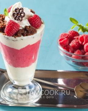 Слоеное мороженое парфе