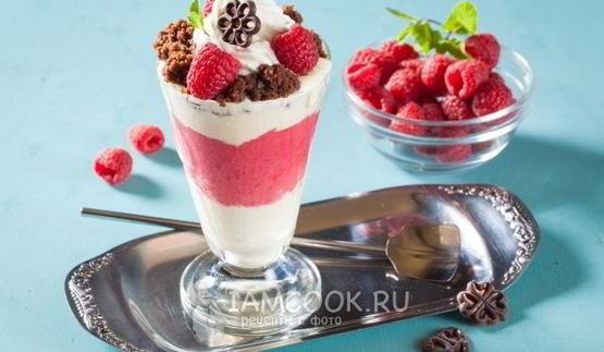 слоеное мороженое парфе