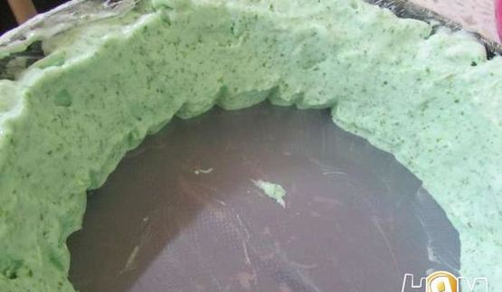 торт-мороженое арбуз