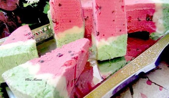 торт-мороженое арбуз