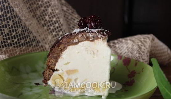 торт-мороженое с ананасом
