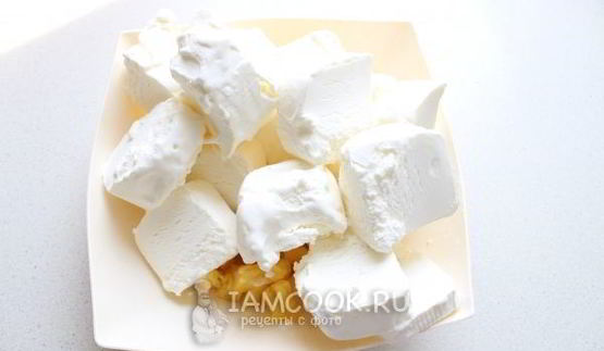 торт-мороженое с ананасом