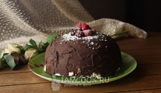 торт-мороженое с ананасом