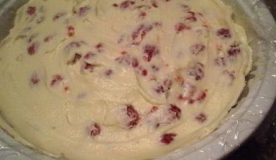 торт-мороженое с малиной