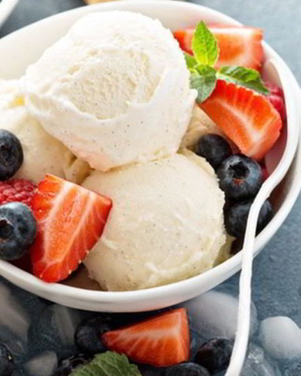 Рецепт ванильного мороженого