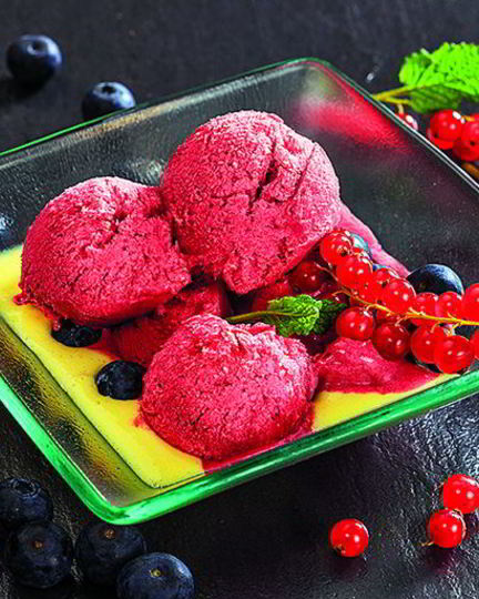 Рецепт ягодного мороженого