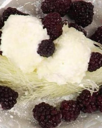 Рецепт жареного мороженого с фунчозой