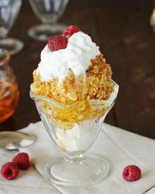 Жареные шарики из мороженого