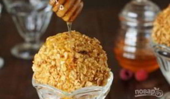 жареные шарики из мороженого