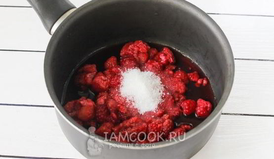 малиновый мусс