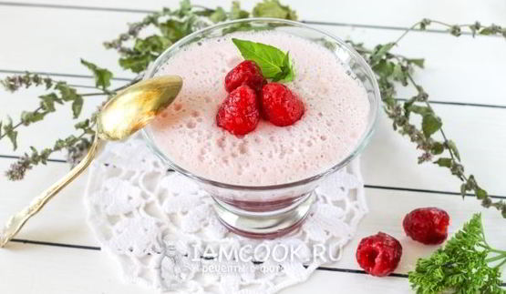 малиновый мусс