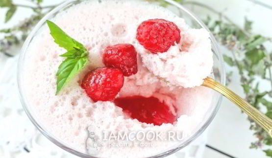 малиновый мусс