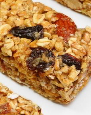 Овсяные козинаки с вишней и сухофруктами