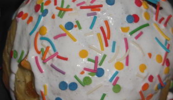 двуцветный кулич