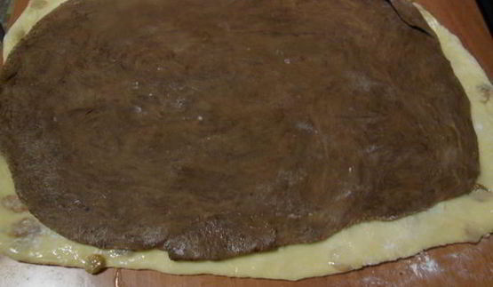 двуцветный кулич