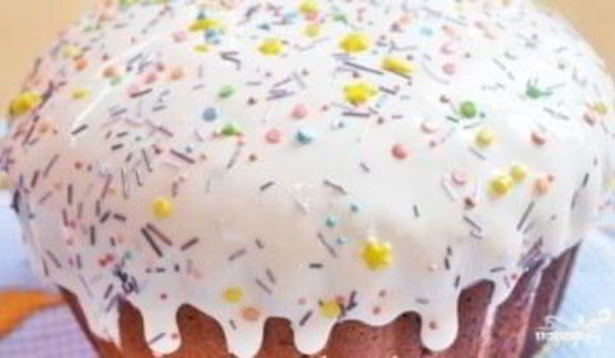 глазурь для кулича без сахарной пудры