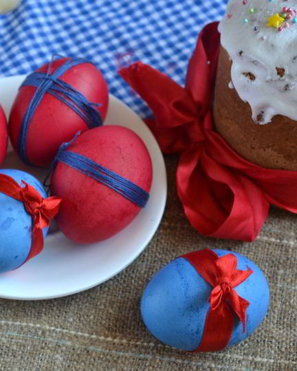 Рецепт красивых пасхальных яиц