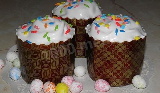 кулич простой легкий без дрожжей