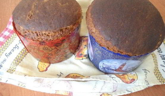 миндальный кулич с лимонной глазурью