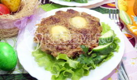 мясное суфле с яйцом пасхальное