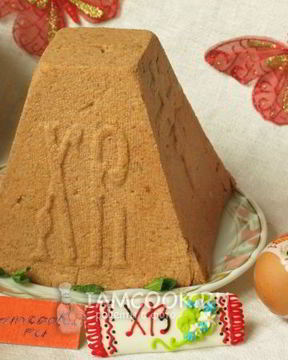 Пасха из ряженки