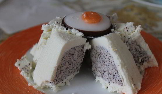 пасха лимонная с маковой начинкой