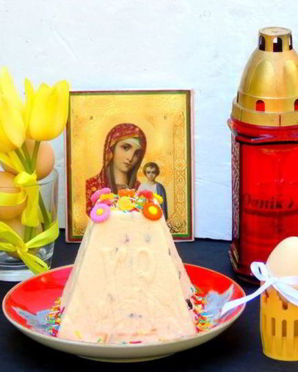 Рецепт пасхи с вяленой клюквой и цукатами