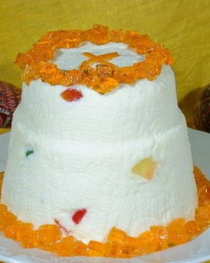 Рецепт пасхи со сливками и цукатами