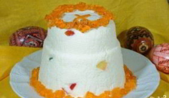 пасха со сливками и цукатами