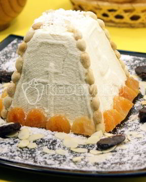 Пасха творожная с кокосовой стружкой