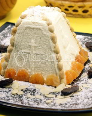 Пасха творожная с кокосовой стружкой