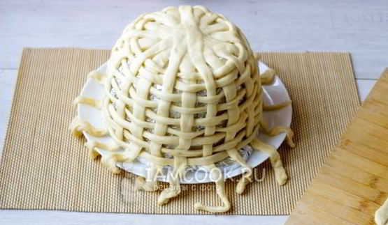 пасхальная корзинка из теста