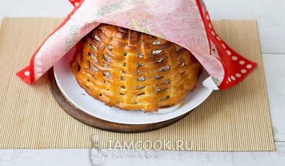 пасхальная корзинка из теста