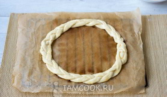 пасхальная корзинка из теста