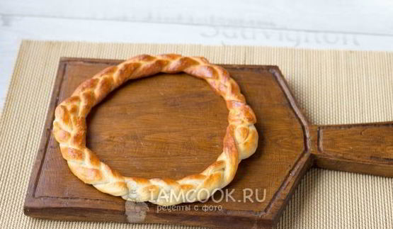 пасхальная корзинка из теста