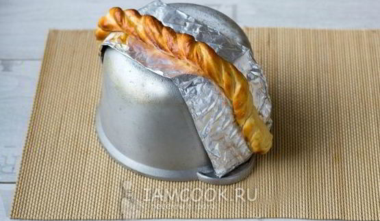 пасхальная корзинка из теста