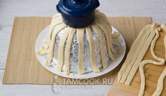 пасхальная корзинка из теста