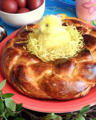 Пасхальная коса с цукатами