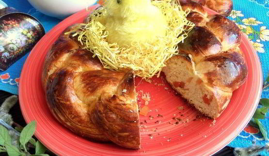 пасхальная коса с цукатами