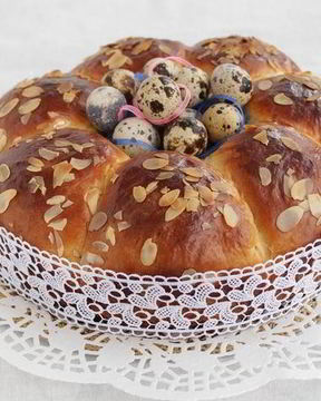 Пасхальный кулич на сметане