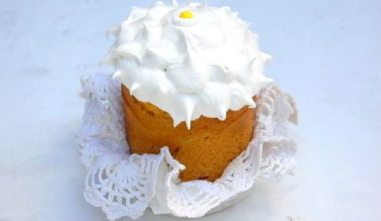 пасхальный кулич с марципаном