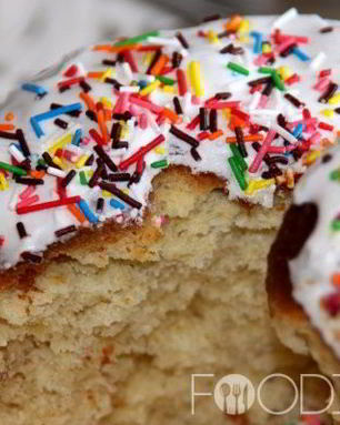 Пасхальный кулич с творогом