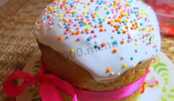 пасхальный кулич творожный с творогом