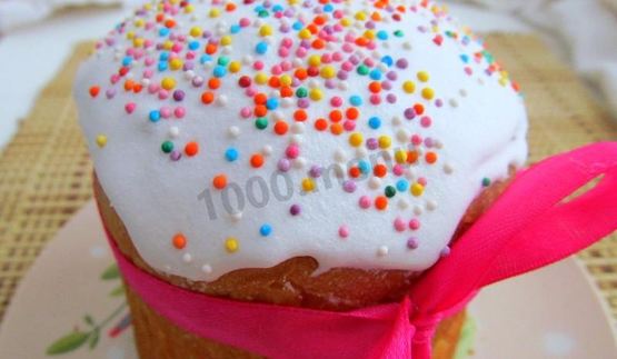 пасхальный кулич творожный с творогом