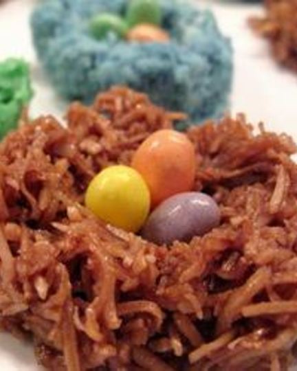 Рецепт пасхальных гнездышек из кокоса