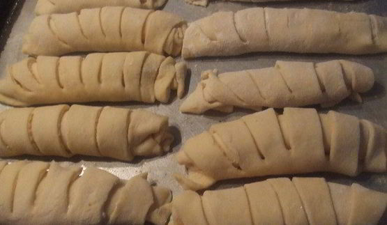 пасхальные рогалики с очень вкусным тестом
