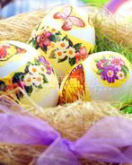 Пасхальные яйца Бабочки-цветочки