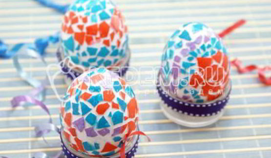 пасхальные яйца мозаика